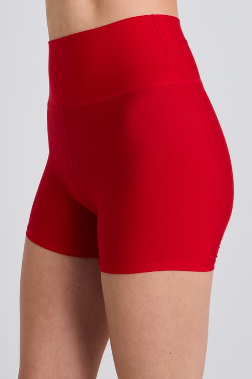 Goldie Byrd All Day Liner Shorts In Red