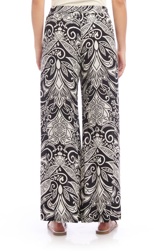 Shop Karen Kane High Waist Wide Leg Pants In Print