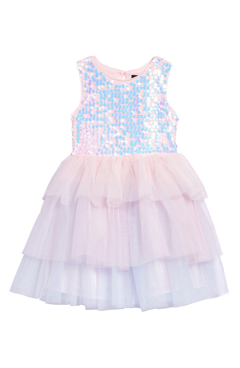 Zunie Sequin Bodice Fit & Flare Dress (Toddler Girl, Little Girl & Big ...