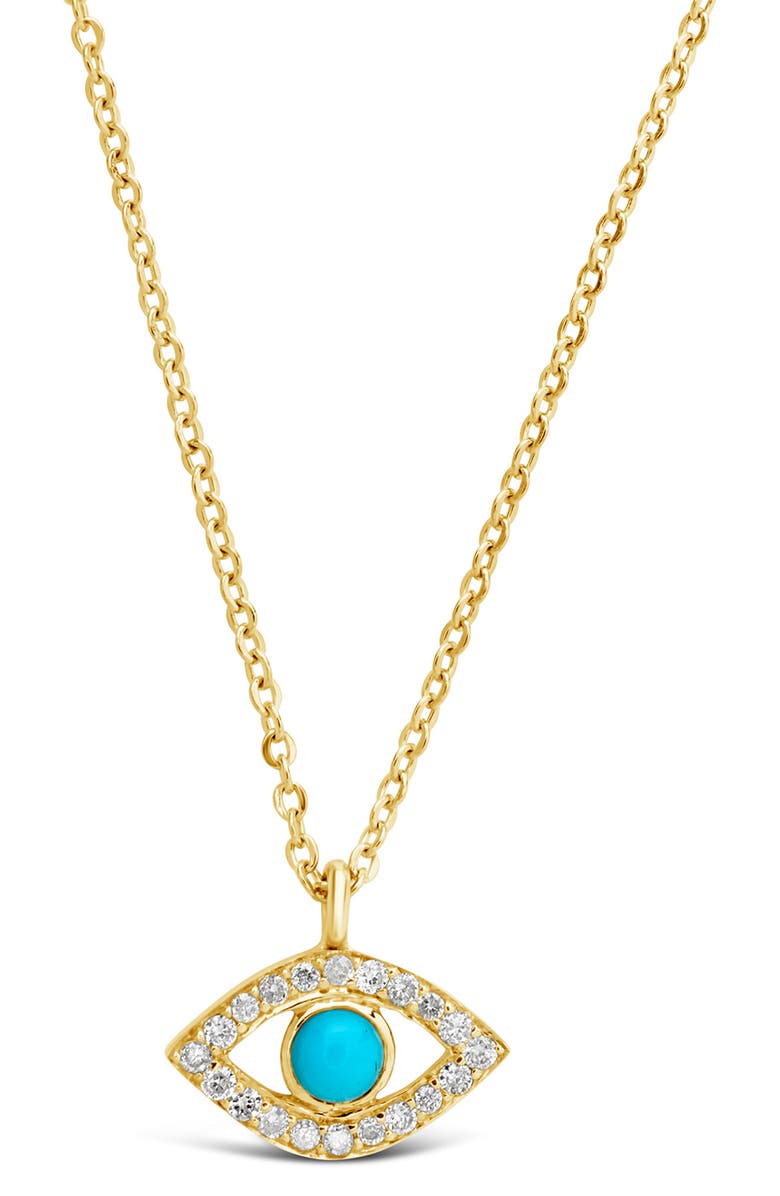 Turquoise evil eye necklace Outlet