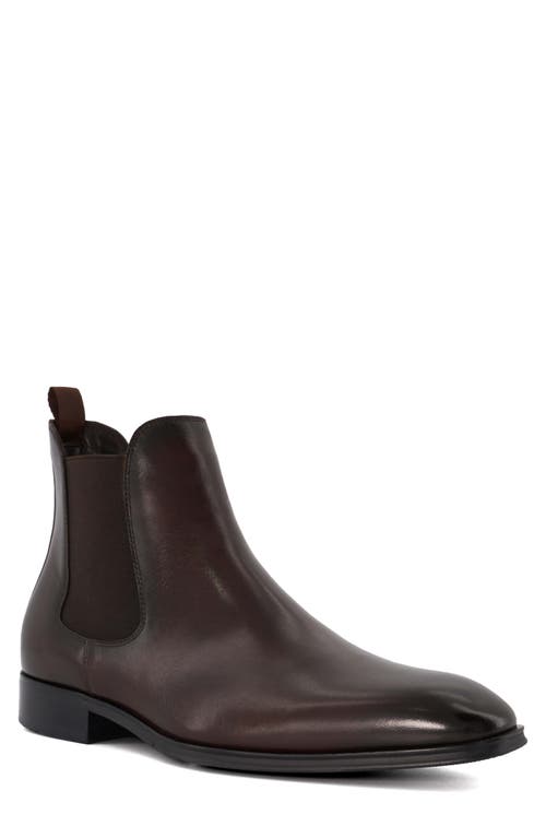 Shop Dune London Mandatory Chelsea Boot In Dark Brown