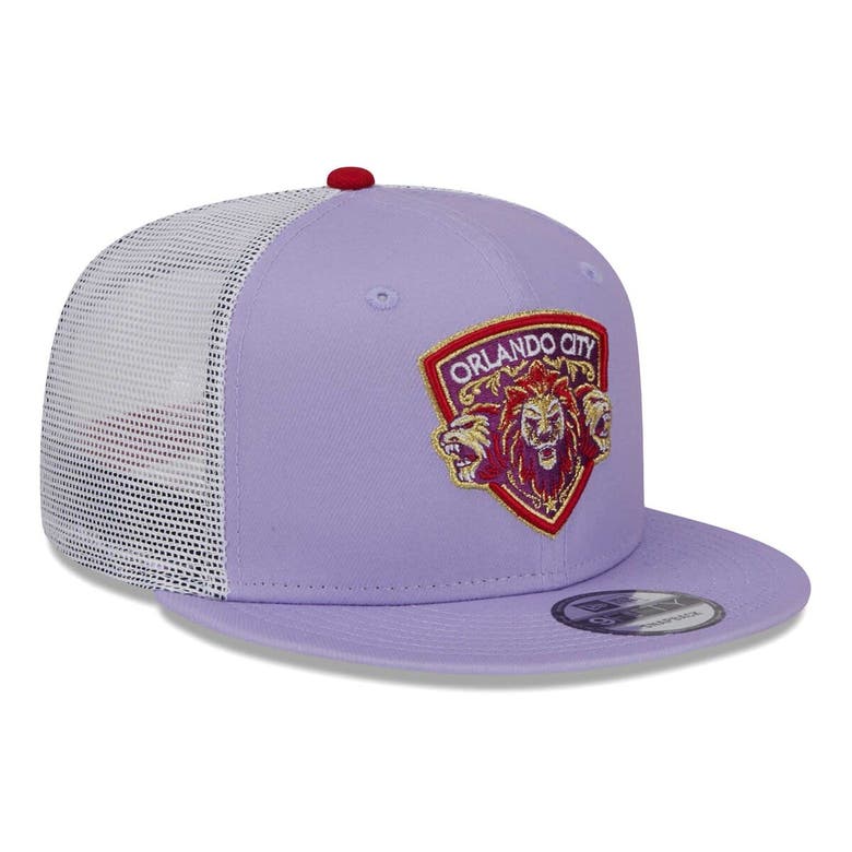 Shop New Era Purple Orlando City Sc Jersey Hook Trucker 9fifty Snapback Hat