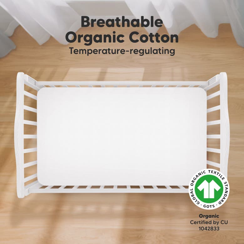 Keababies Soothe Fitted Crib Sheet In Cloud