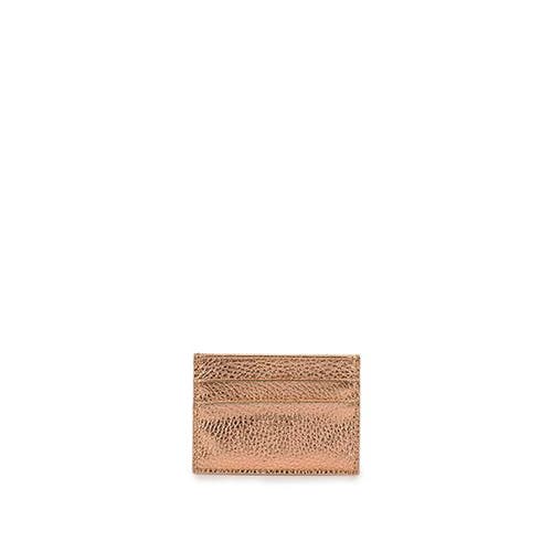 Shop Teddy Blake Cardholder Stampatto In Gold Pink