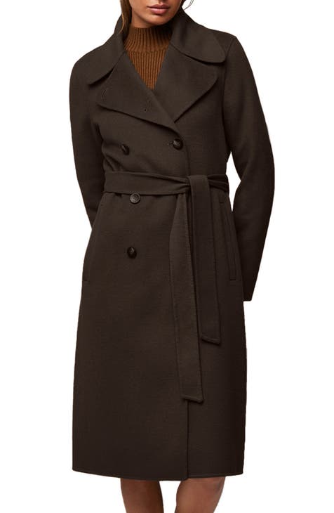 Women's Brown Wool & Wool-Blend Coats