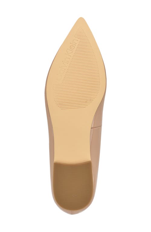 Shop Calvin Klein Kamryn Pointed Toe Flat In Light Pink