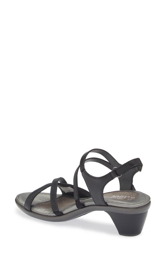 Shop Naot Limit Slingback Sandal In Shiny Black Leather