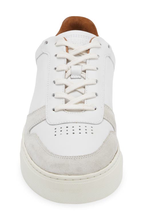 Shop Allen Edmonds Floyd Leather Sneaker In White