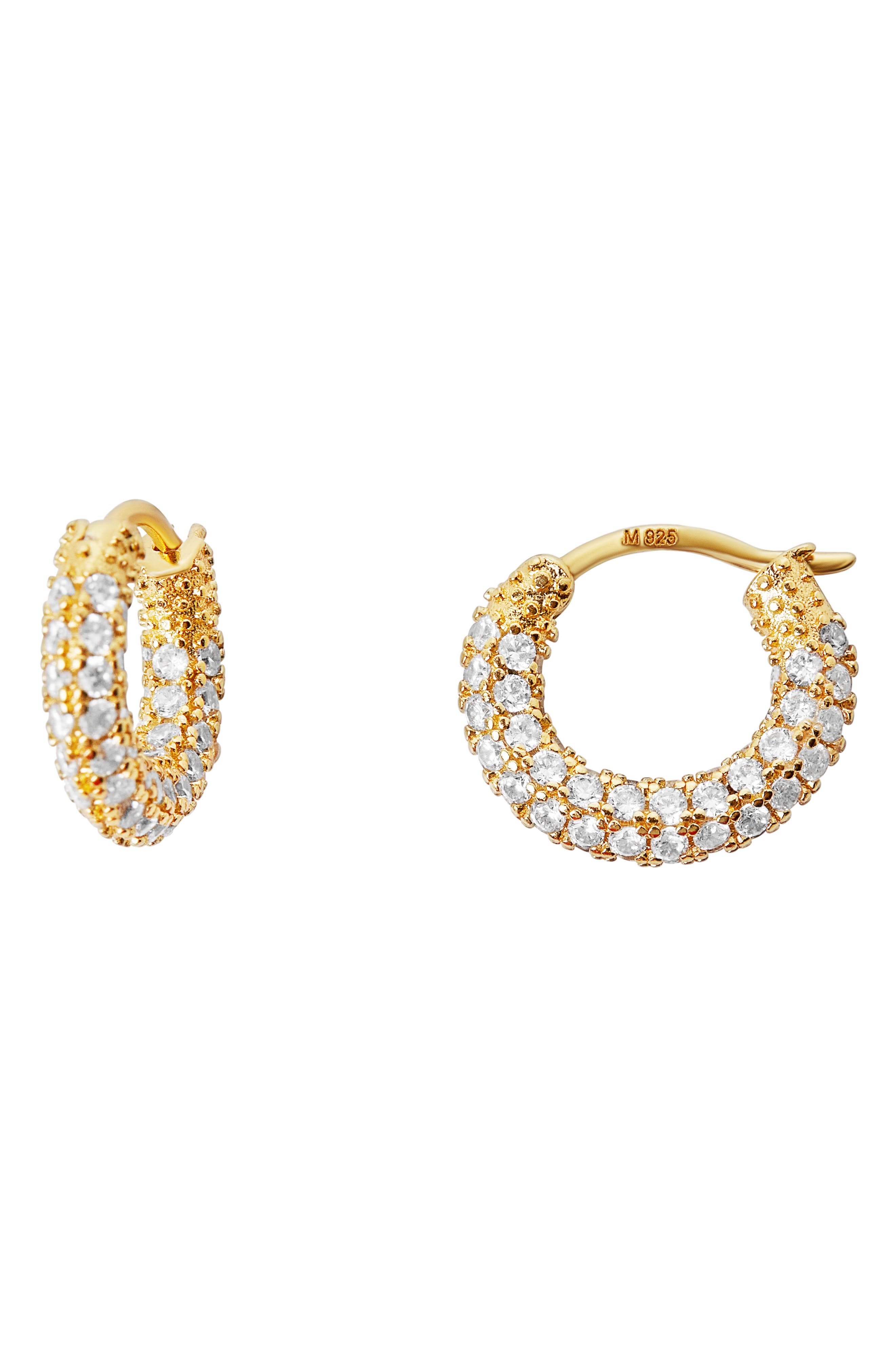 The M Jewelers The Tiny Sadie Pavé Hoop Earrings | Nordstrom