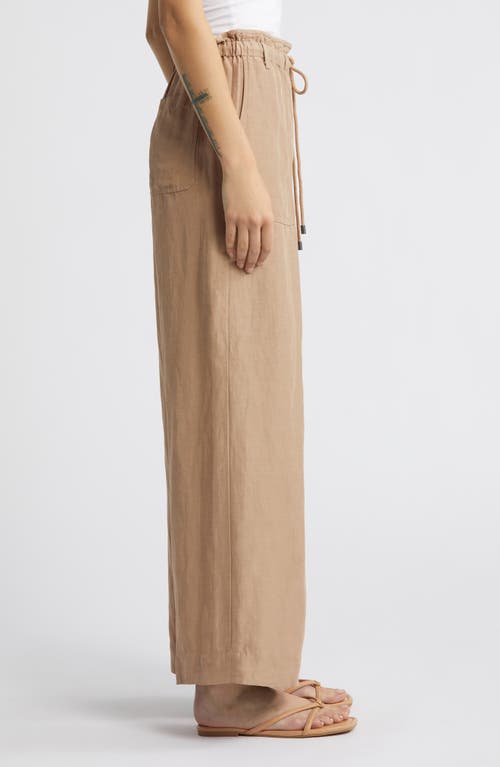 Shop Rails Ryan Wide Leg Drawstring Pants In Safari