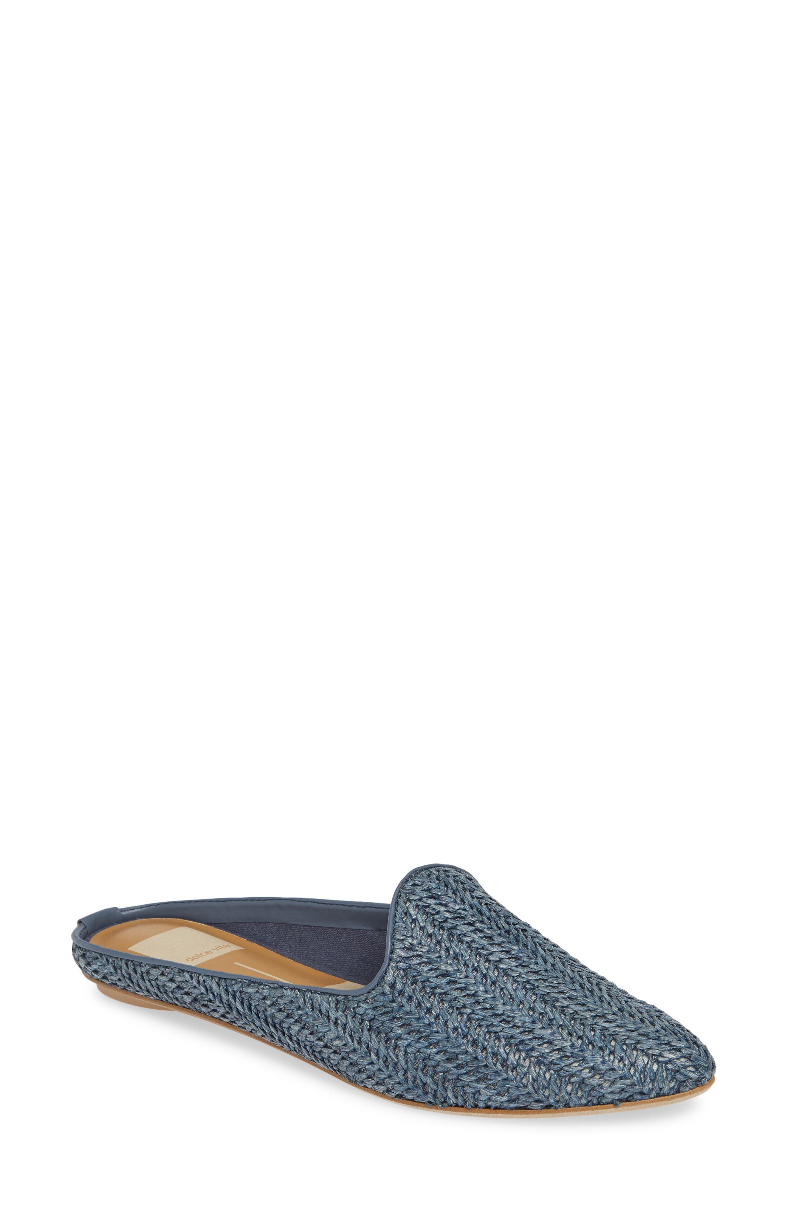 dolce vita raffia mules