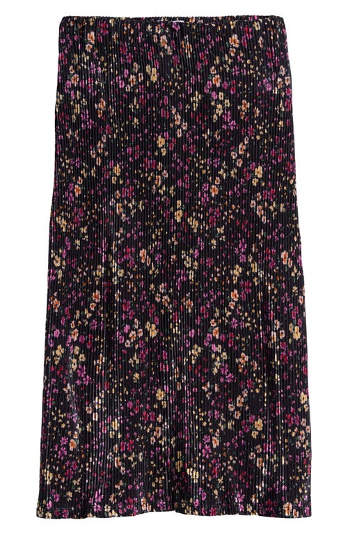 Shop Love, Fire Kids' Bodre Floral Print Midi Skirt In Black Floral