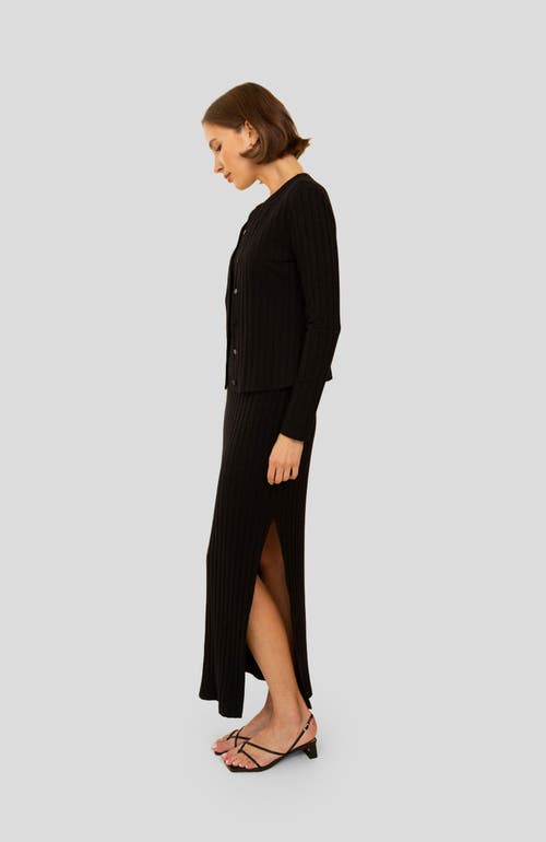 Whimsy + Row Coco Cardigan In Black