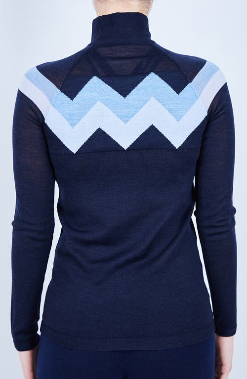 L'ETOILE SPORT L'ETOILE SPORT CHEVRON MOCK NECK SWEATER