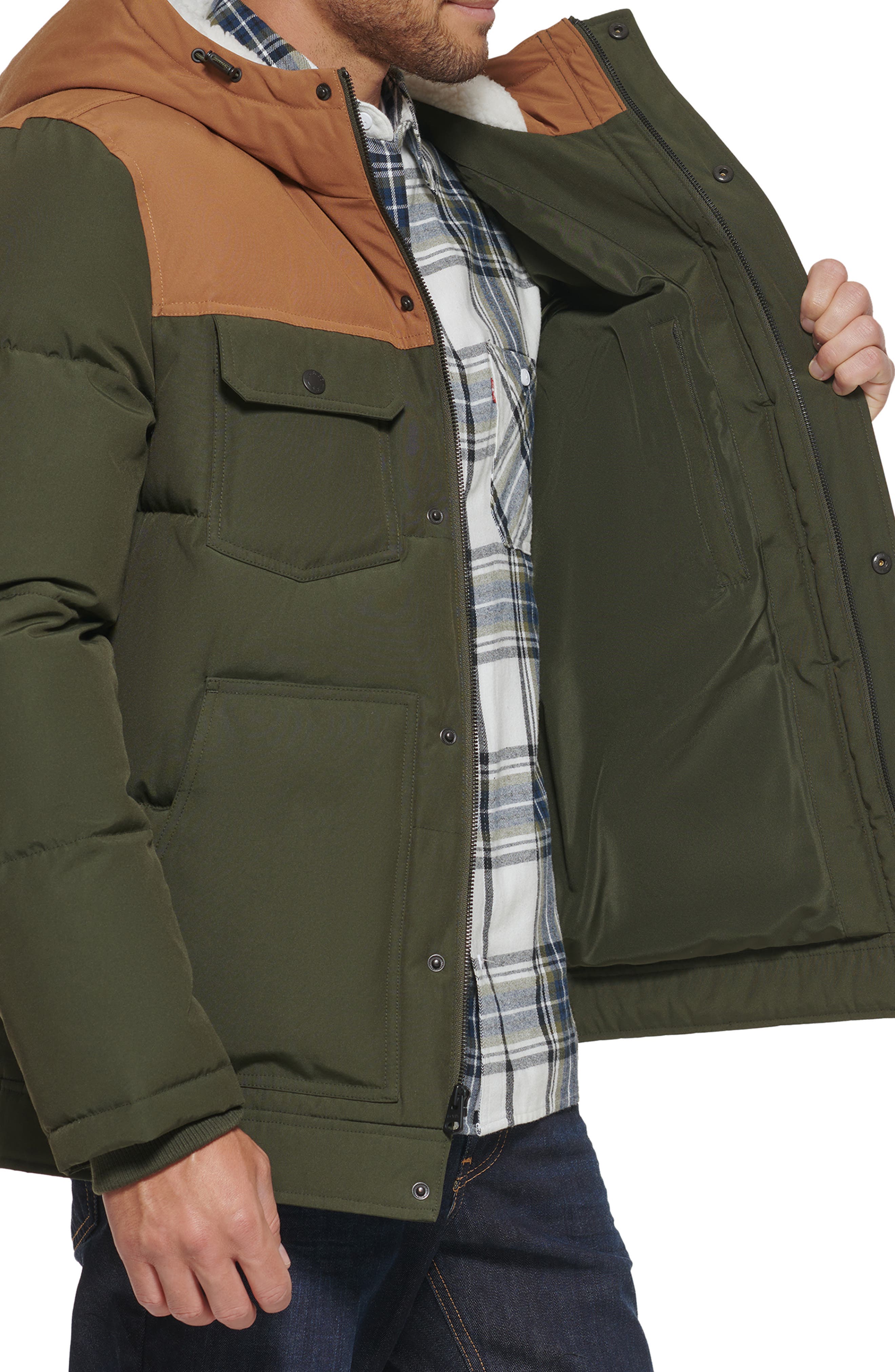 levi's olive jacket