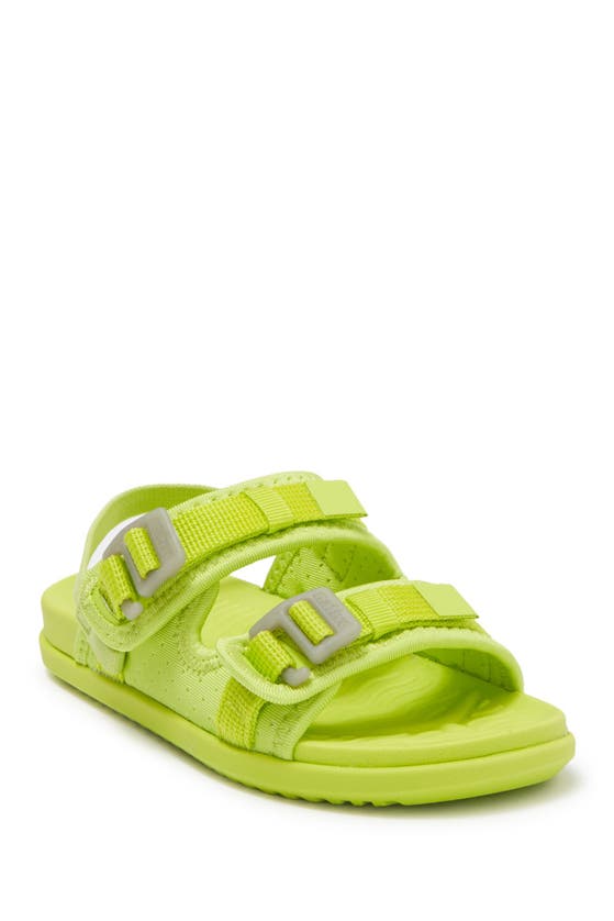 Native Shoes Kids' Davis Water Friendly Sandal In Chartreuse Green