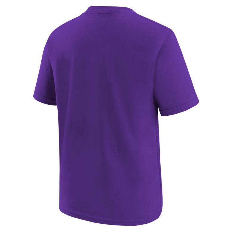 Shop Nike Youth  Purple Sacramento Kings Swoosh T-shirt