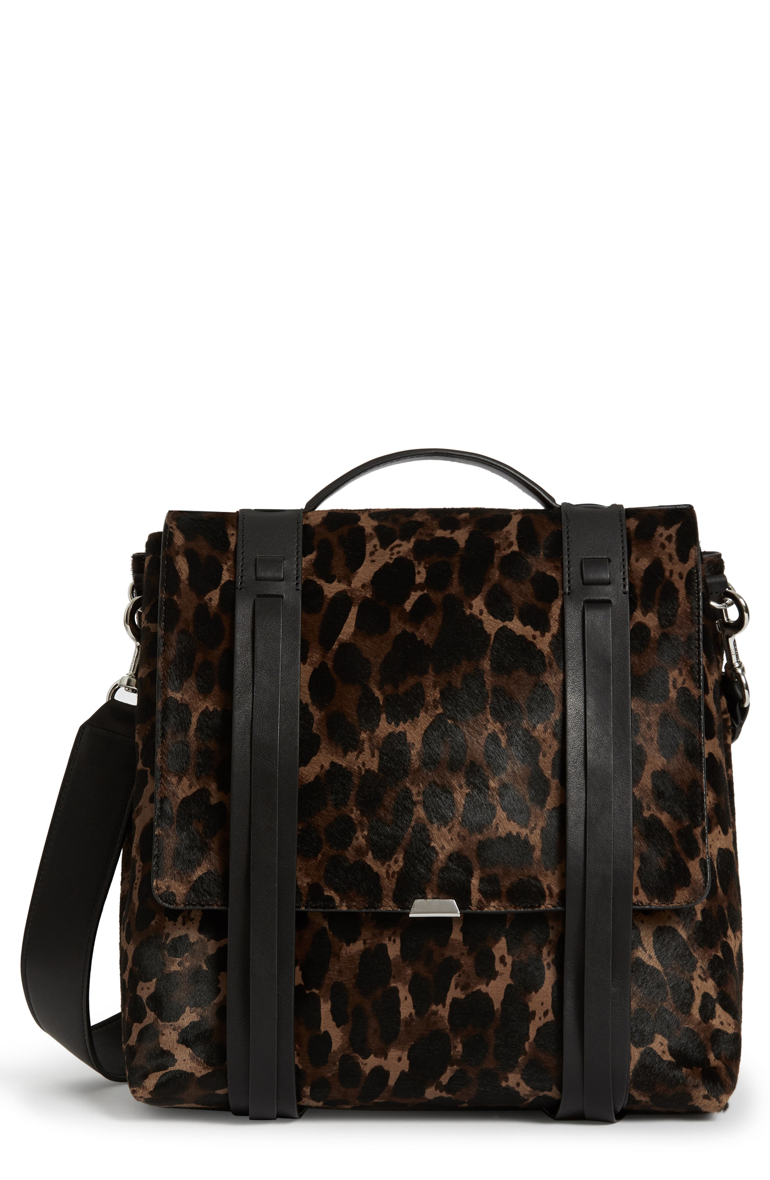 all saints leopard backpack