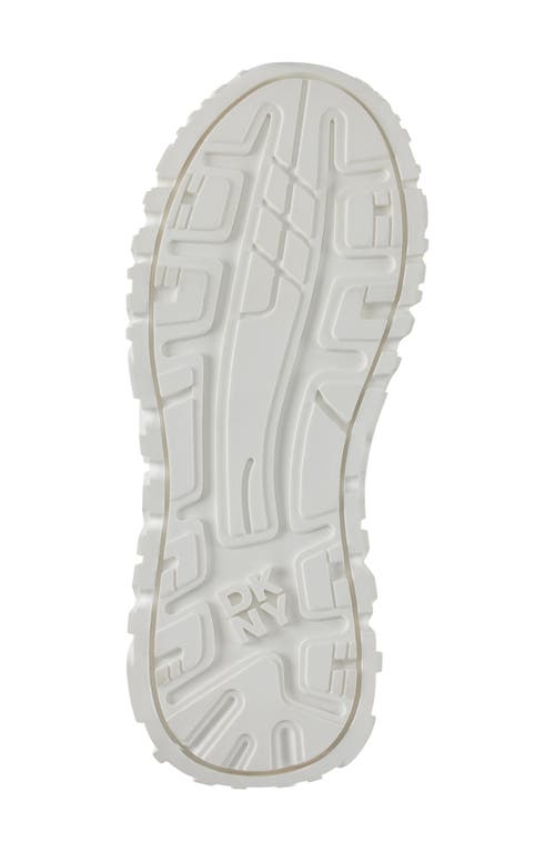 Dkny Women's Lakelyn Zip Platform Sneakers In White