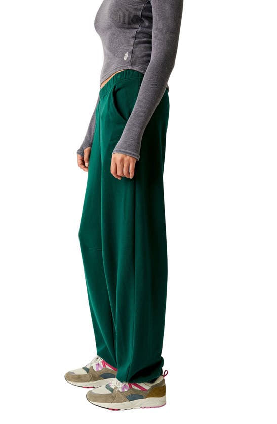 Shop Fp Movement By Free People Warm Down Sweatpants In Emerald Green