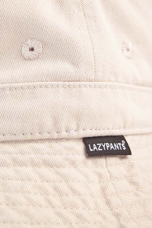 Shop Lazypants Lazy Twill Bucket Hat In Bone