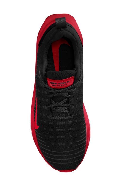 Shop Nike Infinityrn 4 Running Shoe In Black/fire Red/red