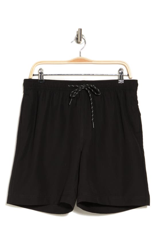 Nordstrom Rack Recycled 7" Swim Trunks In Black