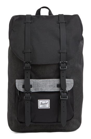 Herschel Supply Co . Little America Backpack In Black Crosshatch/raven