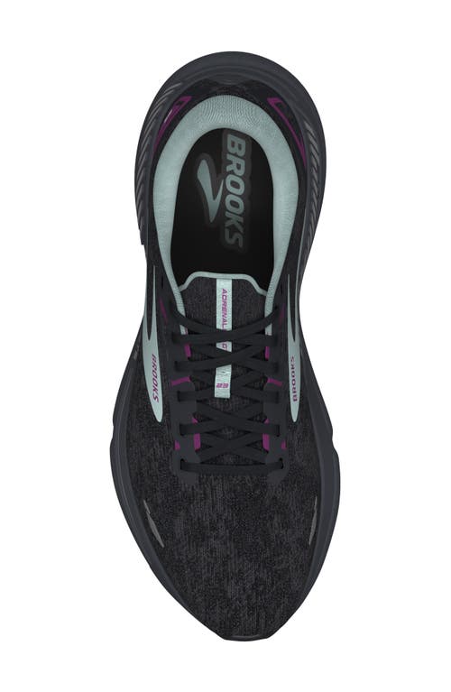 Shop Brooks Adrenaline Gts 23 Sneaker In Black/light Blue/purple