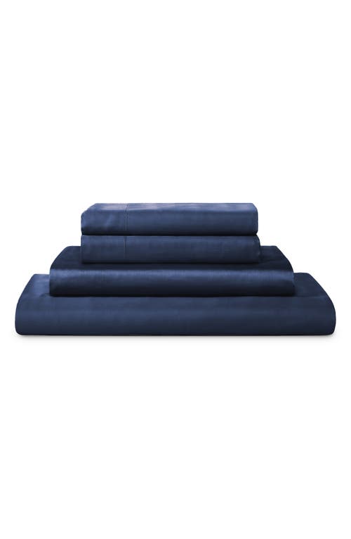 Sijo Eucalyptus Tencel Lyocell Sheet Set in Sapphire at Nordstrom