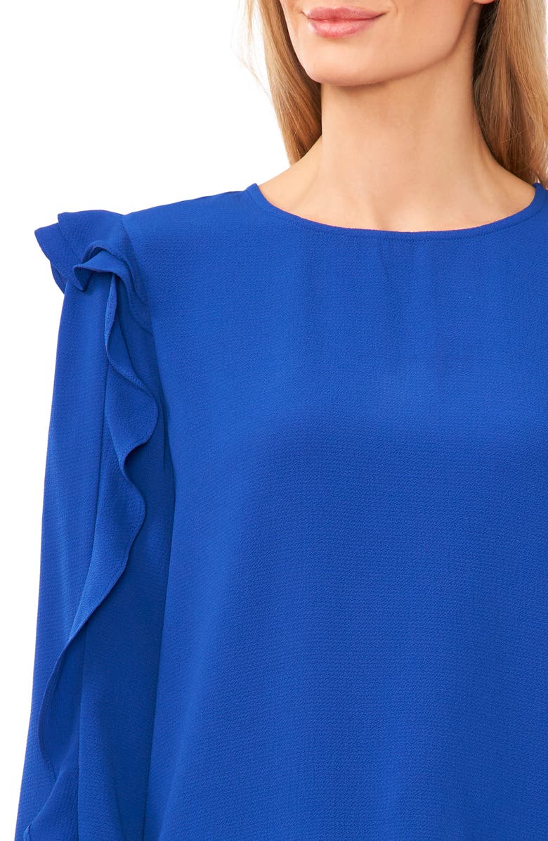 CeCe Ruffle Sleeve Crepe Top | Nordstrom