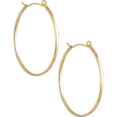 Nashelle Barrel Hoop Earrings