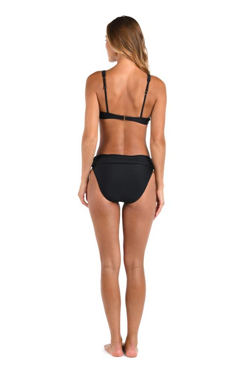 L Agence L'agence Lexie Solids Bikini Top In Black