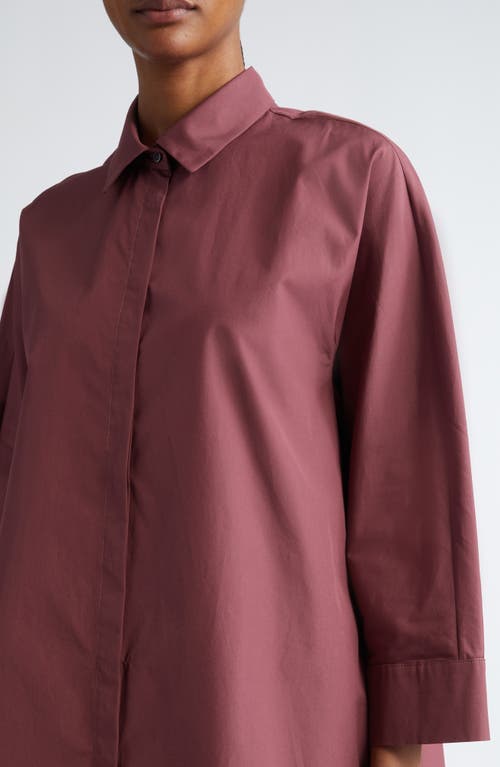 Max Mara Delfina Cotton Button-up Shirt In Pink