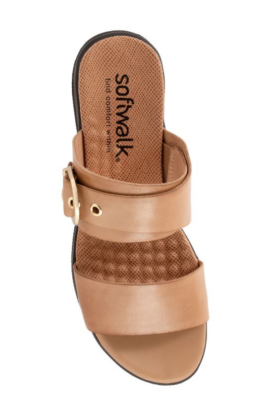 Softwalk Toki Slide Sandal In Tan