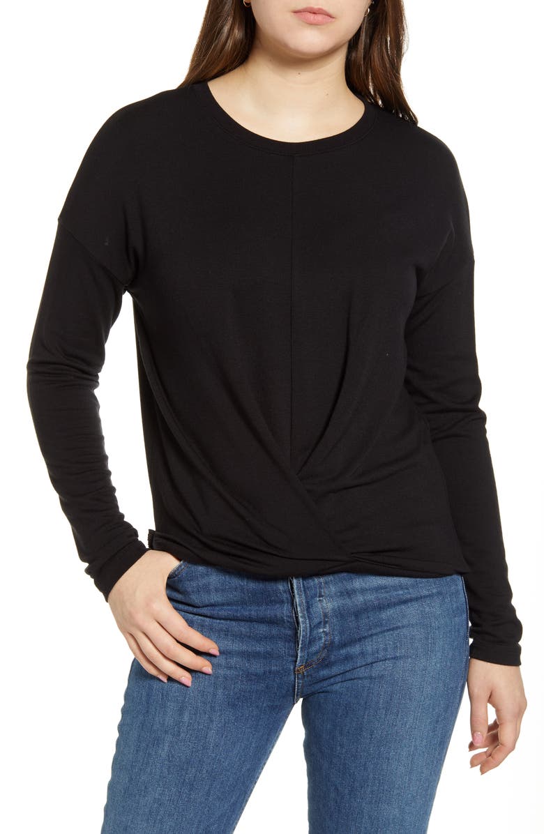 Lou & Grey Signature Soft Twist Front Pullover | Nordstrom