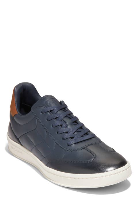 Fashion mens navy tennis shoes