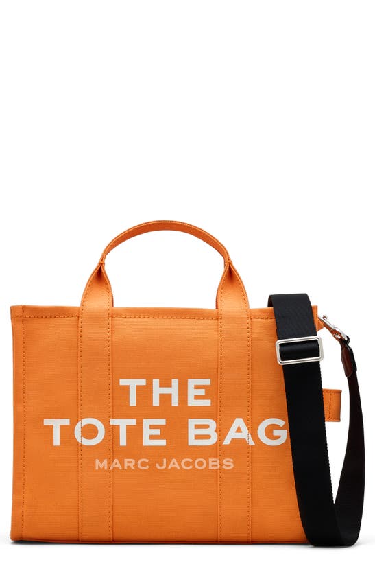 Shop Marc Jacobs The Canvas Medium Tote Bag In Tangerine