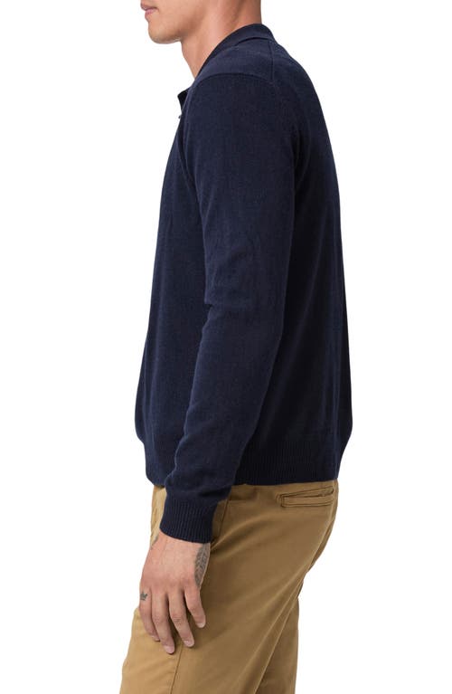 Shop Paige Dunlap Merino Wool Blend Sweater In Deep Anchor