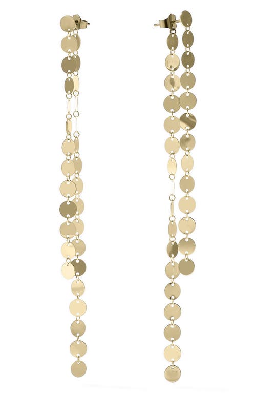 Lana Laser Disc Front/Back Earrings in Yellow Gold at Nordstrom