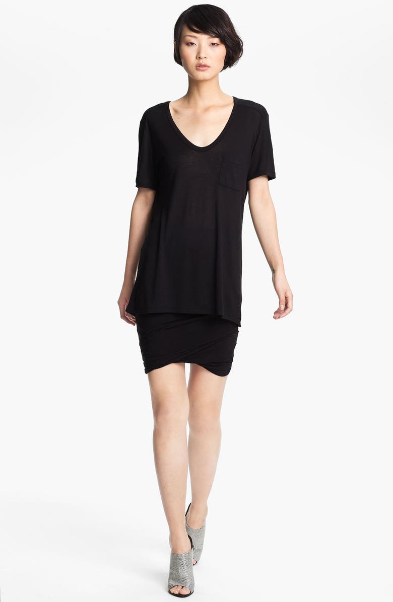 ALEXANDERWANG.T T by Alexander Wang Pocket Tee, Main, color, 001