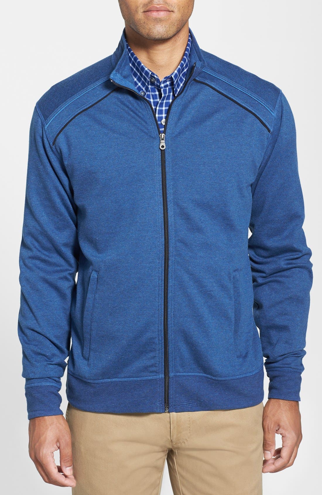 Cutter & Buck 'Fletcher' Stretch Cotton Full Zip Jacket (Big & Tall