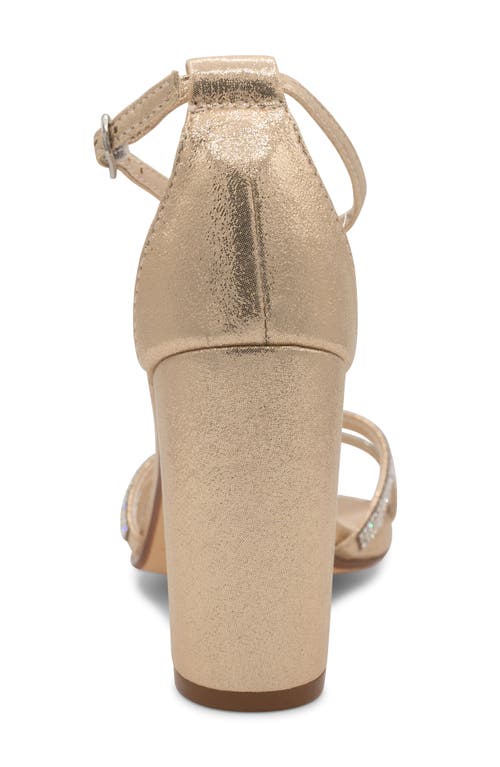 Shop Touch Ups Gwen Shimmer Rhinestone Sandal In Champagne