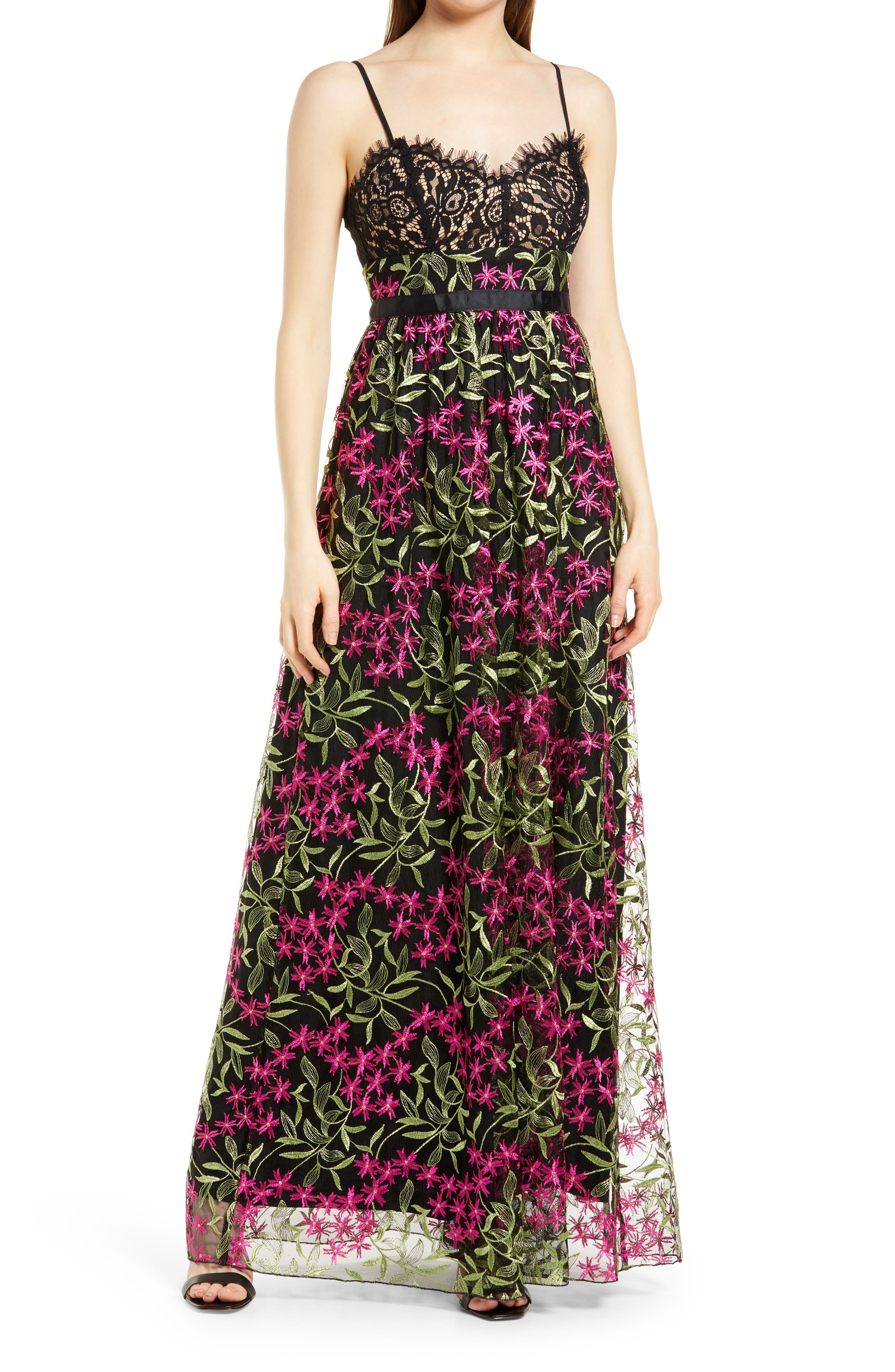 Lulus Divine Delight Floral Embroidered 