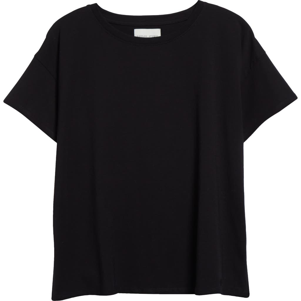 Shop Loulou Studio Loulou De Saison Basiluzzo Cotton T-shirt In Black