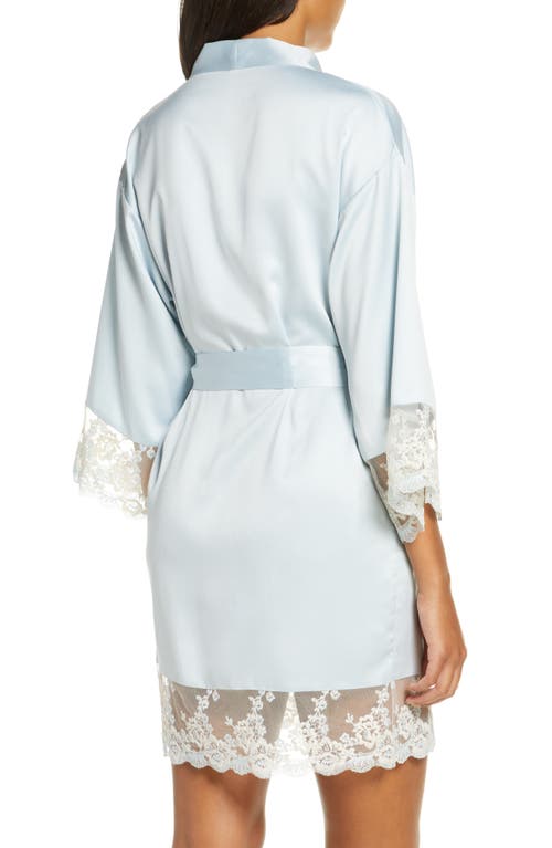 Shop Flora Nikrooz Rosa Satin Robe In Ice Flow