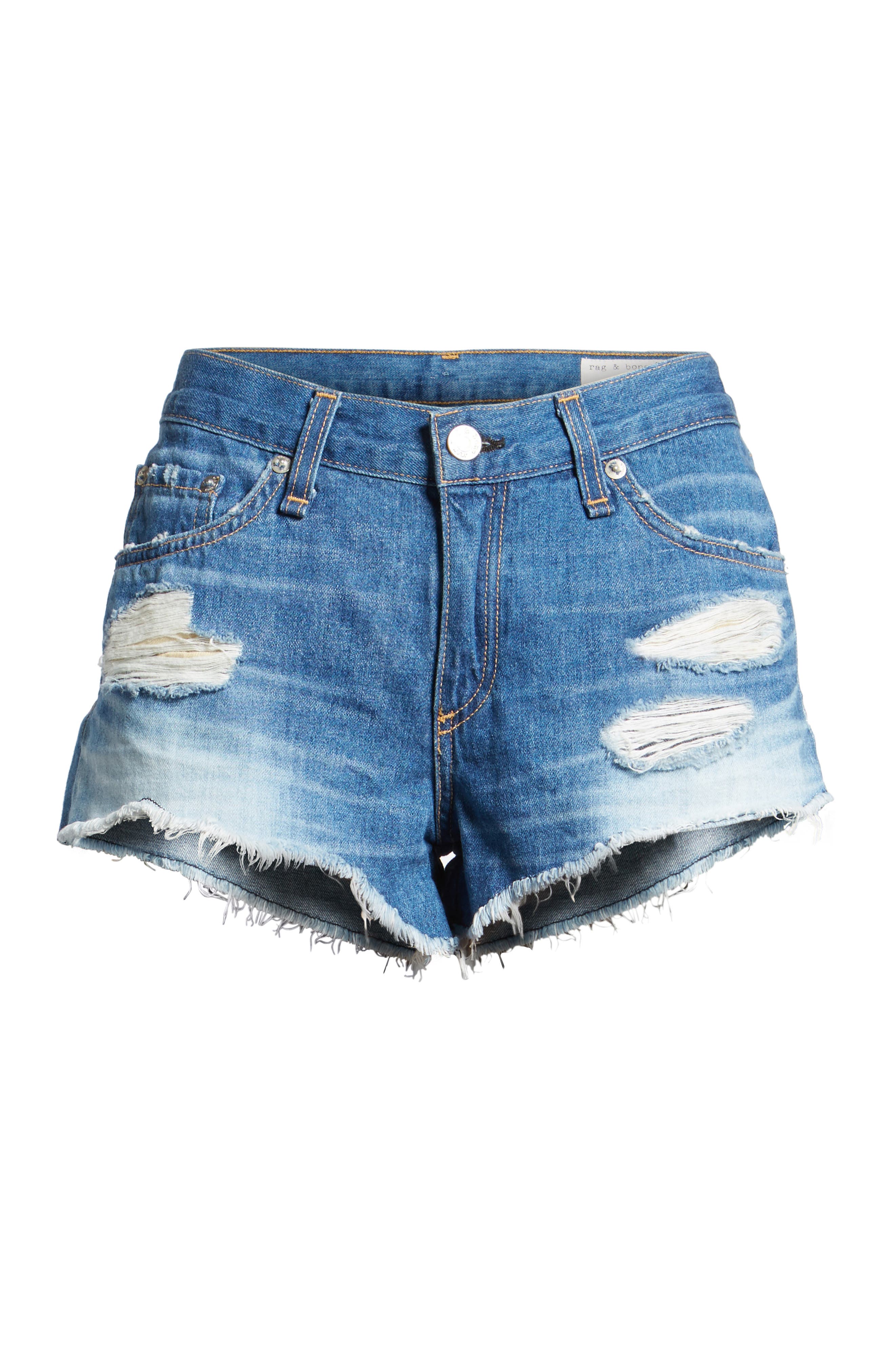 rag and bone cutoff denim shorts