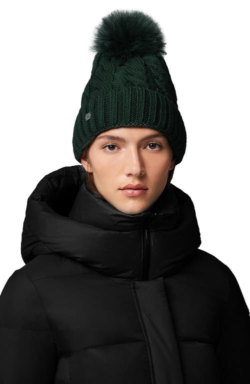 SOIA & KYO SOIA & KYO AMALIE WOOL BLEND CABLE KNIT POM BEANIE
