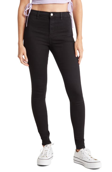 Topshop low-rise bootcut Jamie jeans in black
