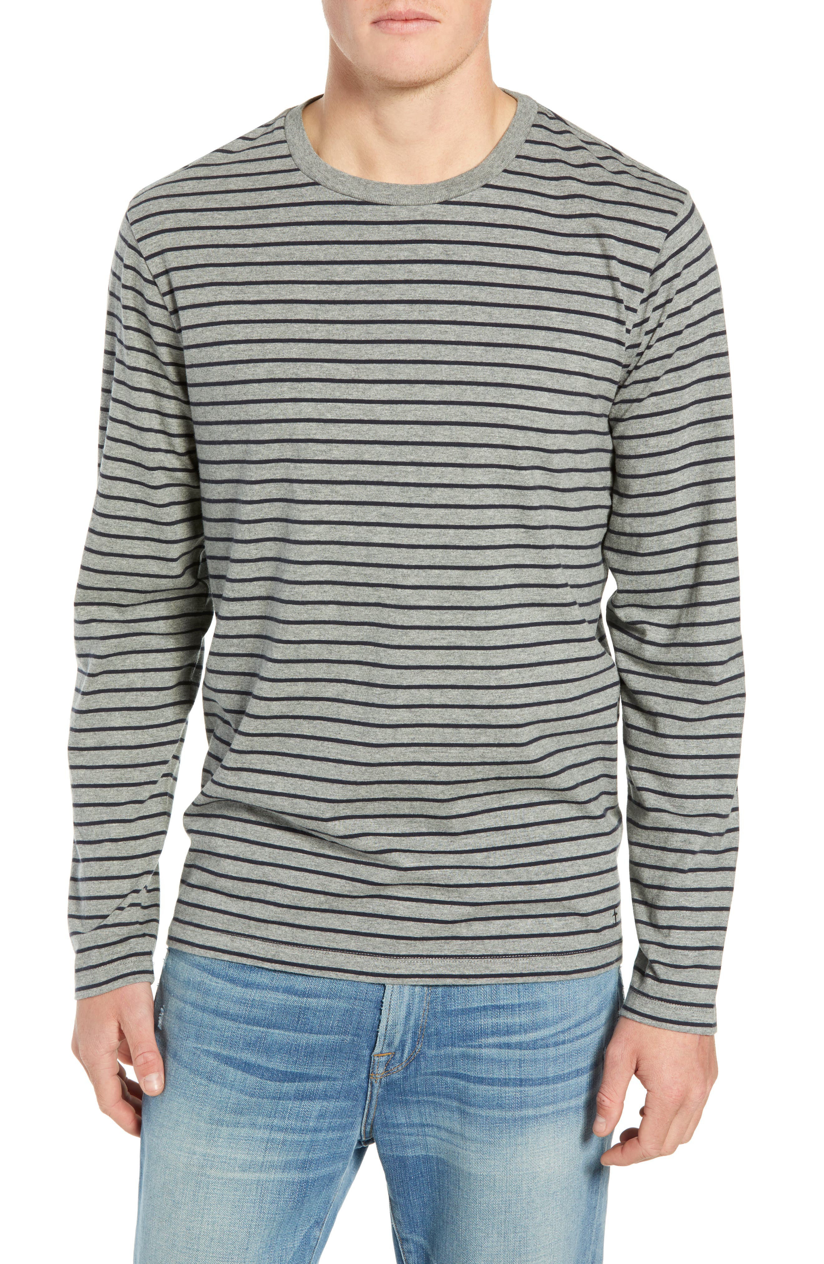 mens striped long sleeve t shirt